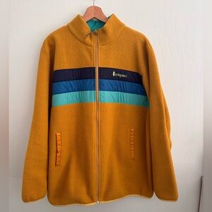 Cotopaxi Mustard Yellow Fleece Jacket Women’s Plus size cut